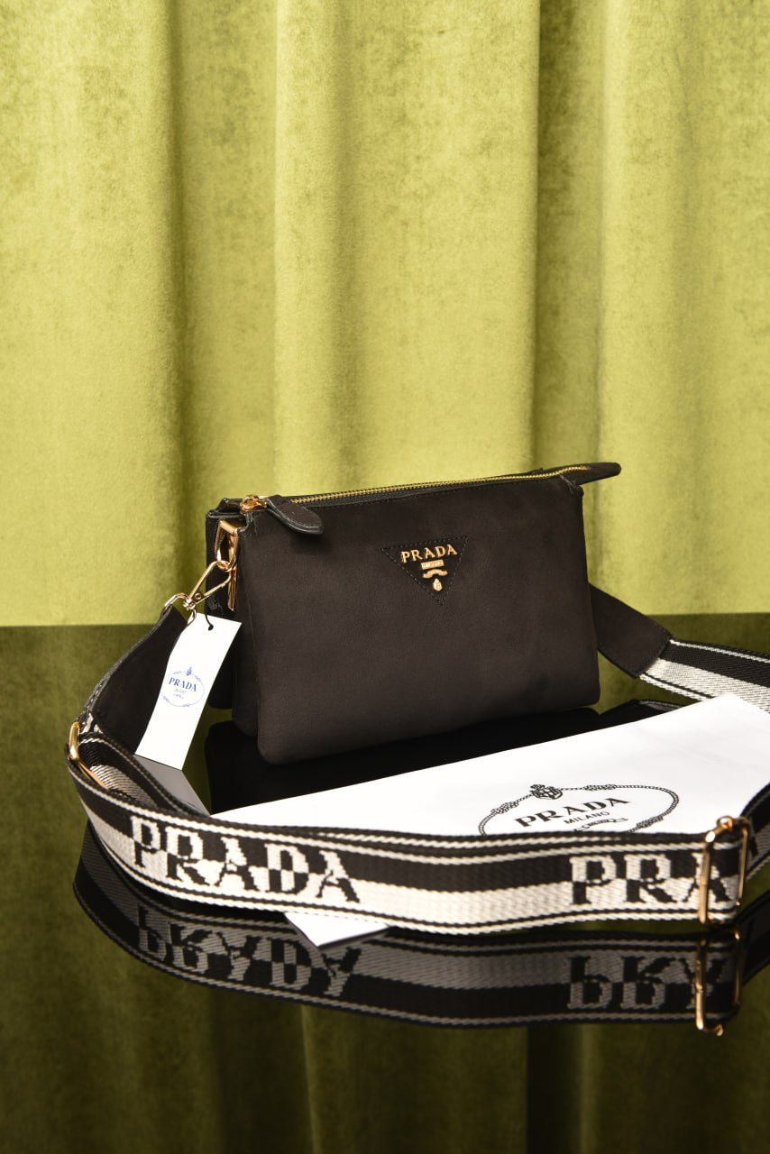 PRD - Vitello Daino Soft Mini Zippered Bag Argilla