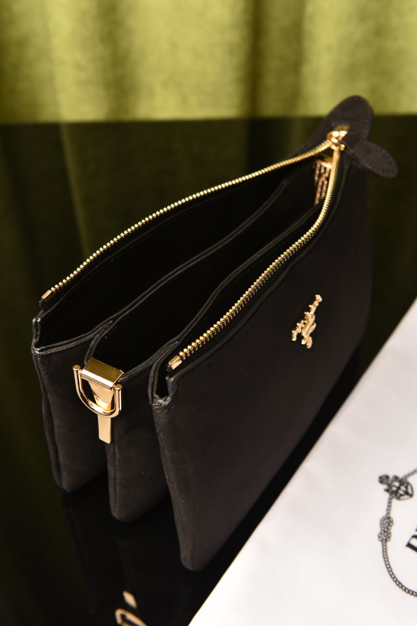 PRD - Vitello Daino Soft Mini Zippered Bag Argilla