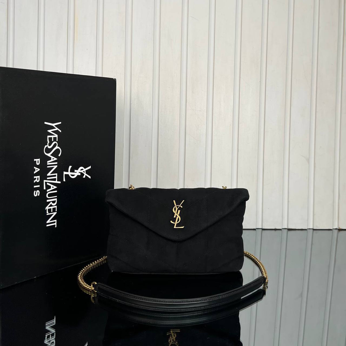 LouLou Puffer Bag Suede