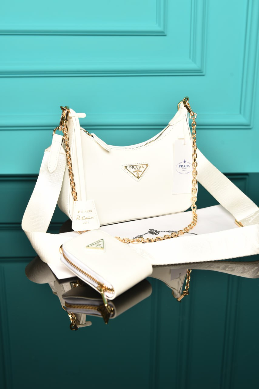 Re-Edition 2005 Saffiano-Lederhandtasche