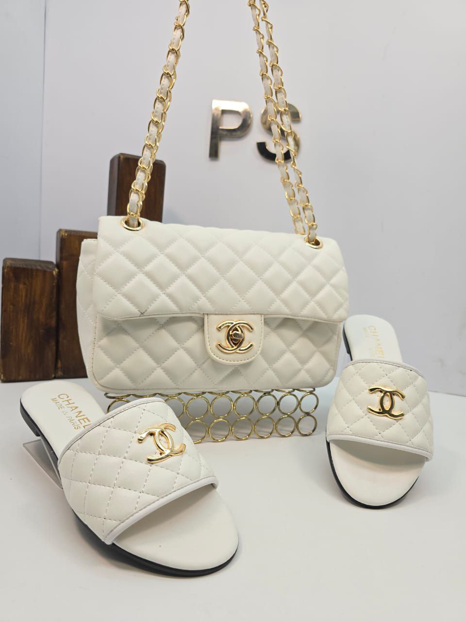 CH Tasche und Pantoffel (Braun)