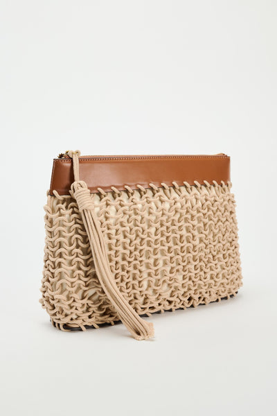 ZARA - WOVEN ROPE CLUTCH