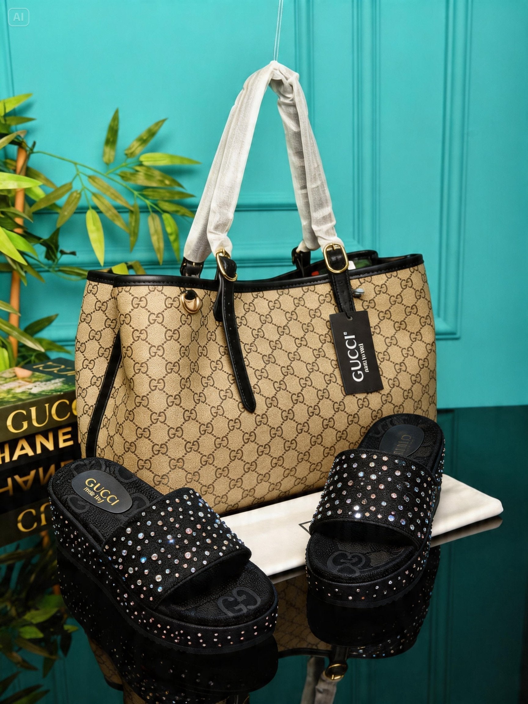 GG Emblem and Slipper