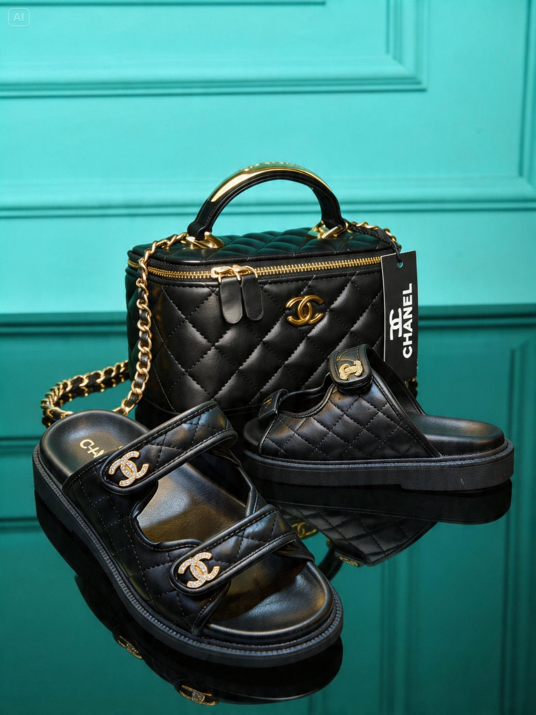 CH  Vanity Bag and Slipper