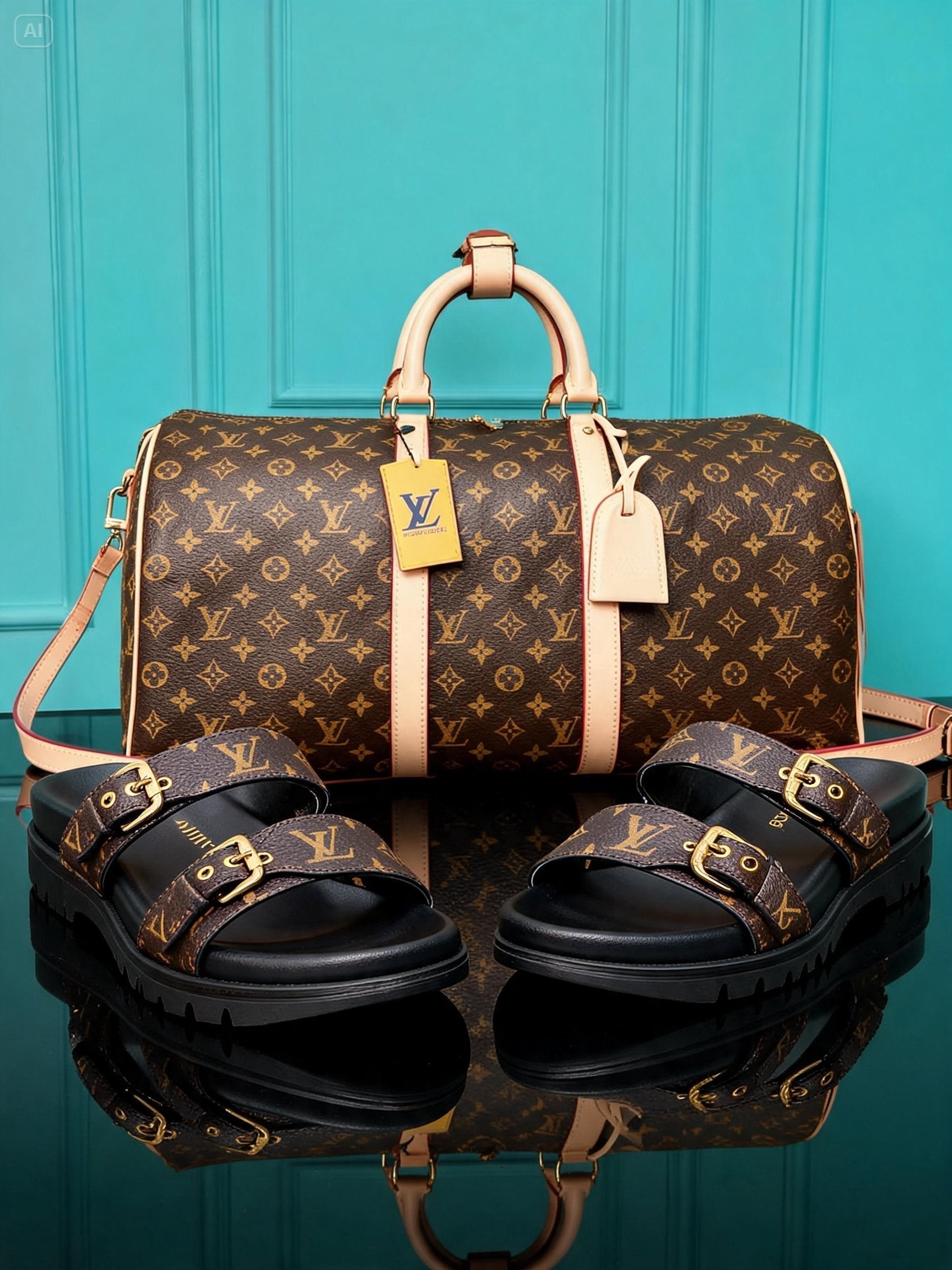 Keepall Bandouliere 50  and Slipper