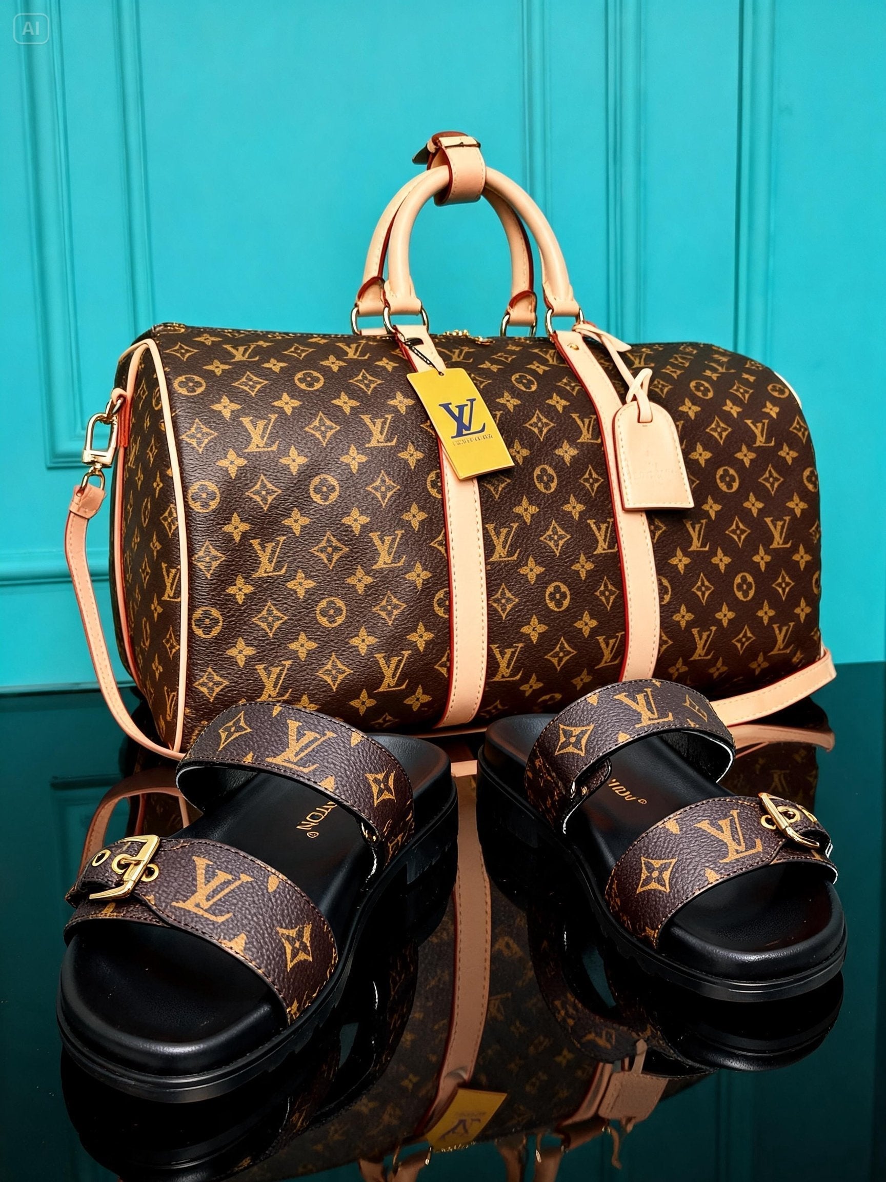 Keepall Bandouliere 50  and Slipper