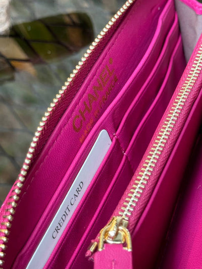 Ledergeldbörse (Pink)