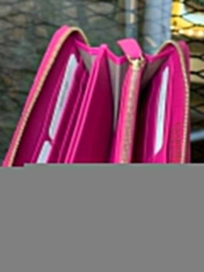 Ledergeldbörse (Pink)