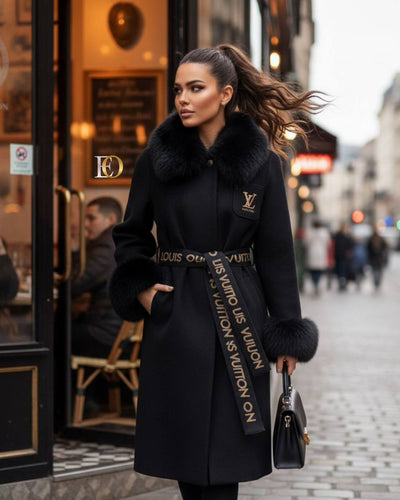 Fur-Lined Cashmere (Black)
