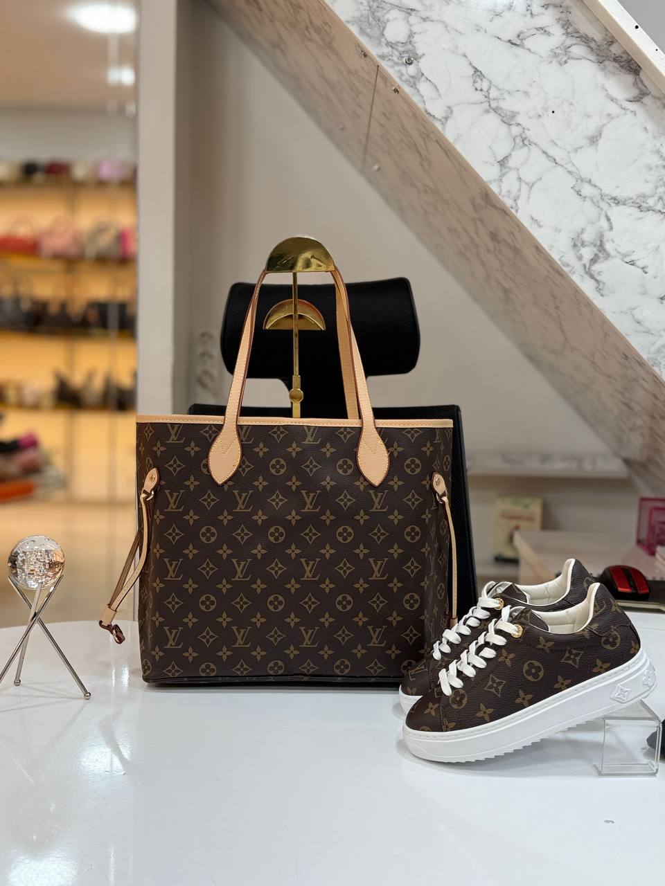 Bag and  Sneakers