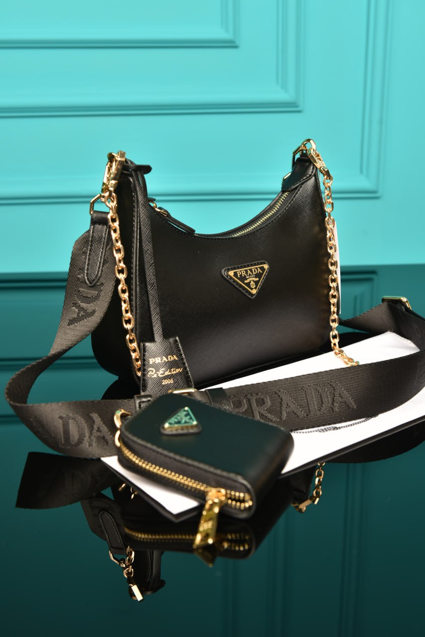 Re-Edition 2005 Saffiano-Lederhandtasche