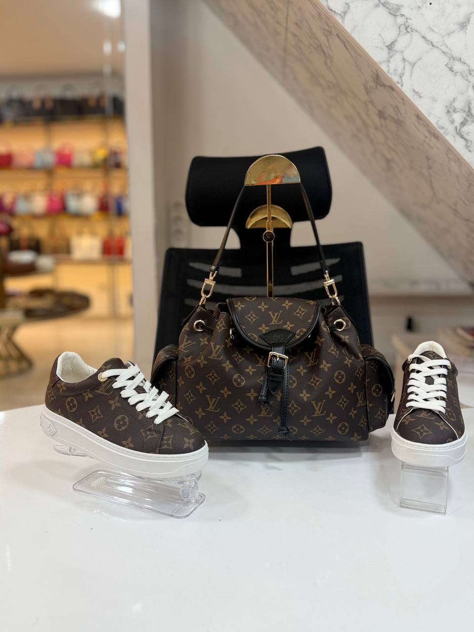 Bag and  Sneakers