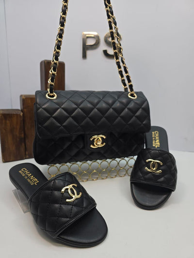 CH Tasche und Pantoffel (Braun)